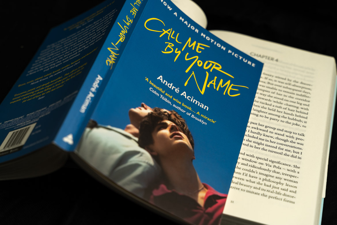 This image shows a paperback edition of Call me by your name by Andre Aciman.