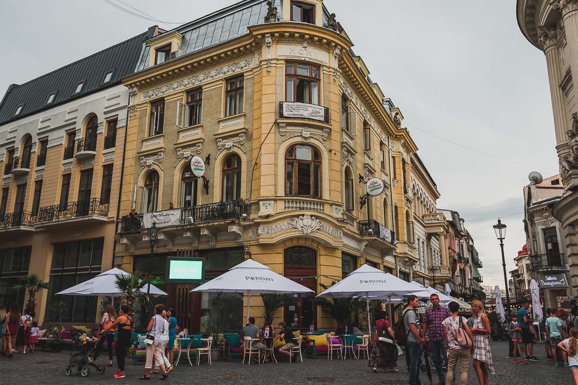 This is a photo of the Old Town, Bucharest, Romania. Top things to do in Bucharest.