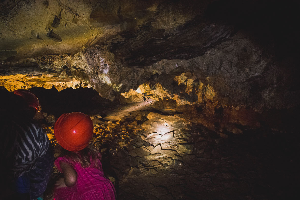 This photo shows the interior of one of the lesser-known but impressive caves in Greece, Foros Cave on Andros island, Cyclades.