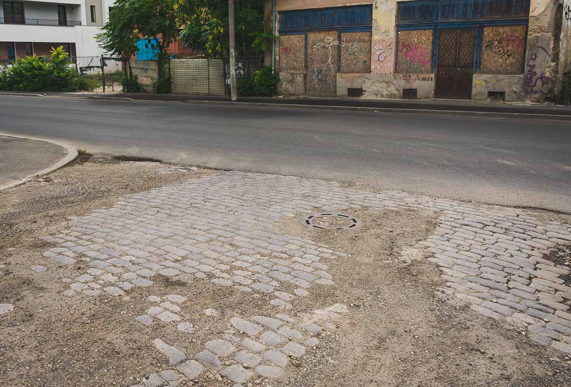 This photo shows a part of the demolished historic centre of the capital of Romania. Bucharest walking tour of Communism.