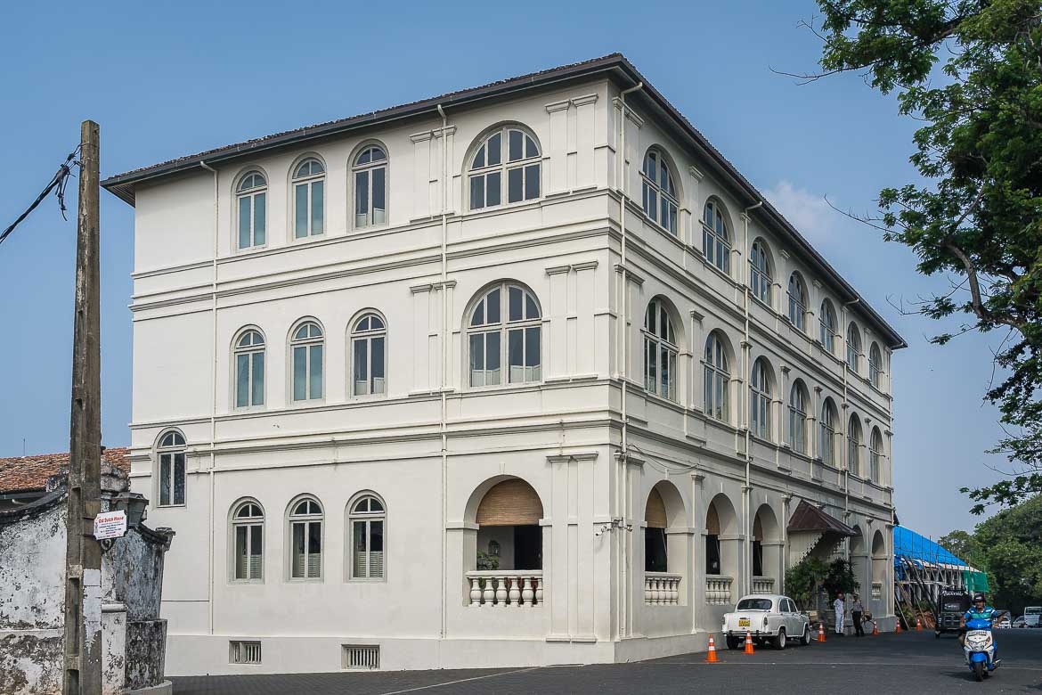 The three-storey building of Amangalla Hotel.