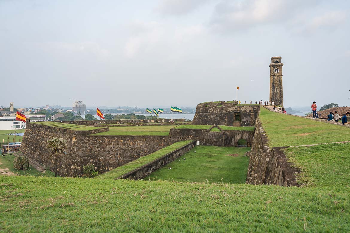 The Northern Ramparts, the Clock Tower and the lower terrace of the Moon Bastion.