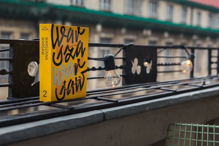 This image shows a book about Warsaw.