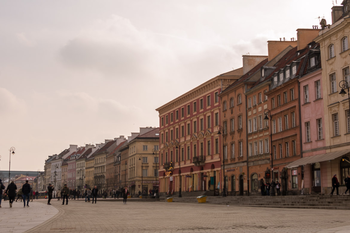 This photo shows part of the Royal Route. This part is pedestrianised and lined with beautiful buildings.