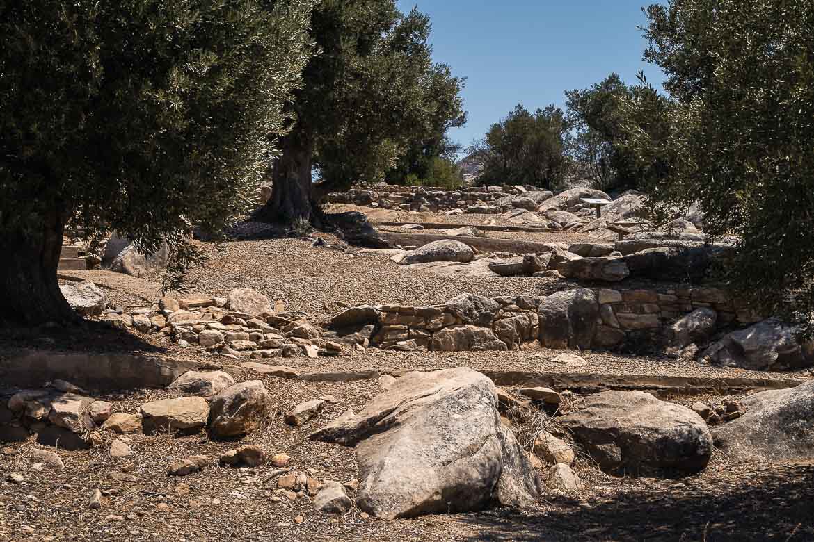 This image shows ruins in the sanctuary of the springs in Flerio.