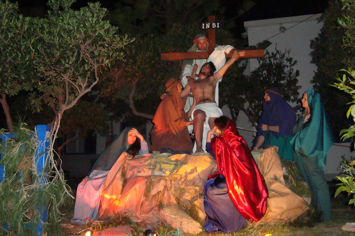 Reenactment of the Passion of Christ by locals in Marpissa Village.